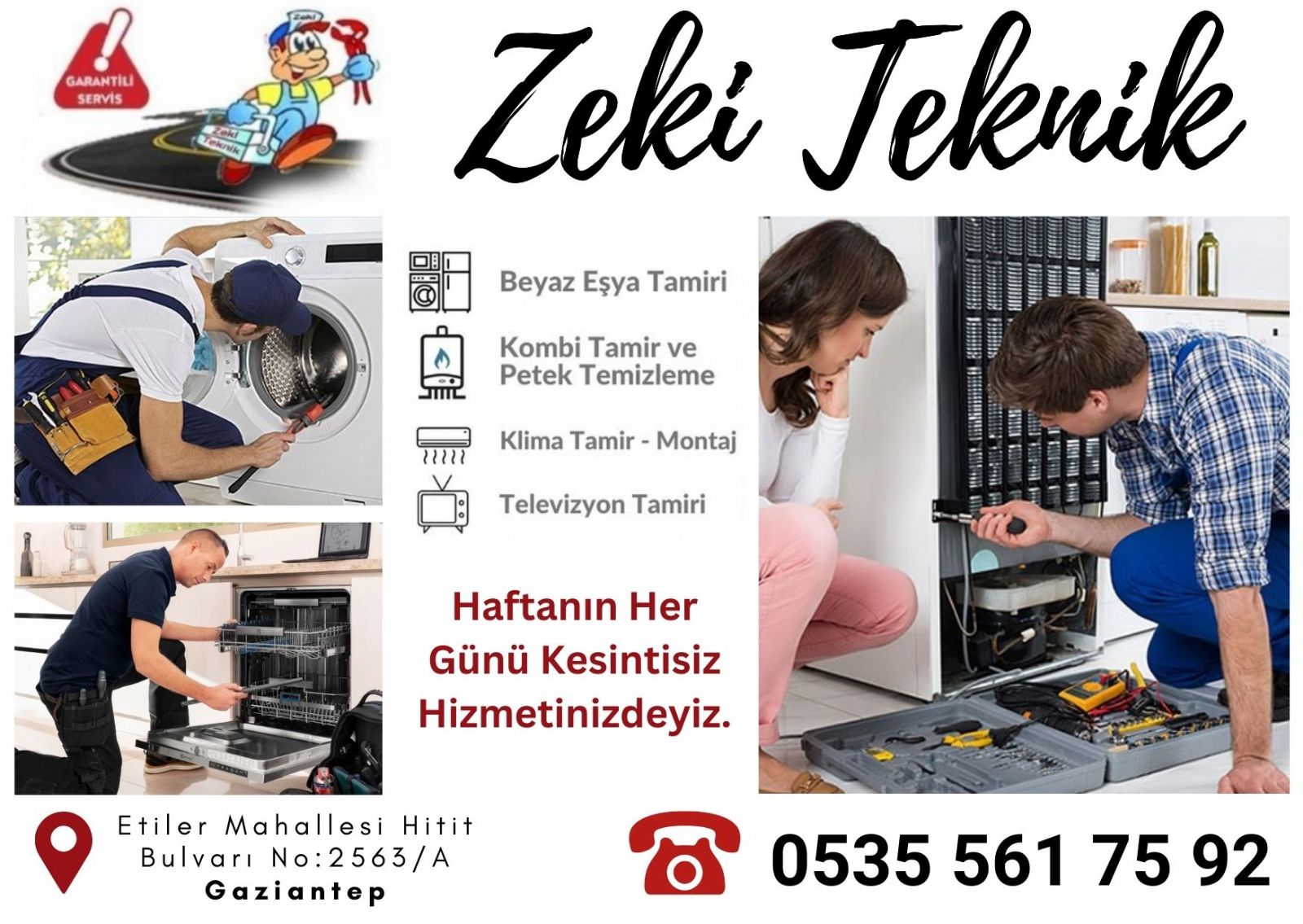 Gaziantep Beyaz Eşya Servisi